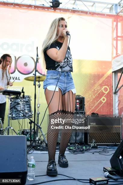 Fletcher performs during Day One of 2017 Billboard Hot 100 Festival at Northwell Health at Jones Beach Theater on August 19, 2017 in Wantagh City.