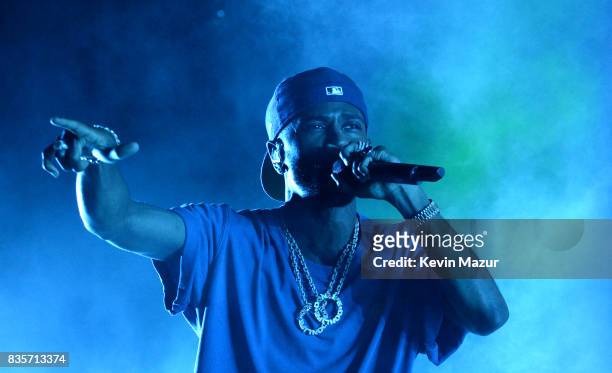 Big Sean performs during Day One of 2017 Billboard Hot 100 Festival at Northwell Health at Jones Beach Theater on August 19, 2017 in Wantagh City.