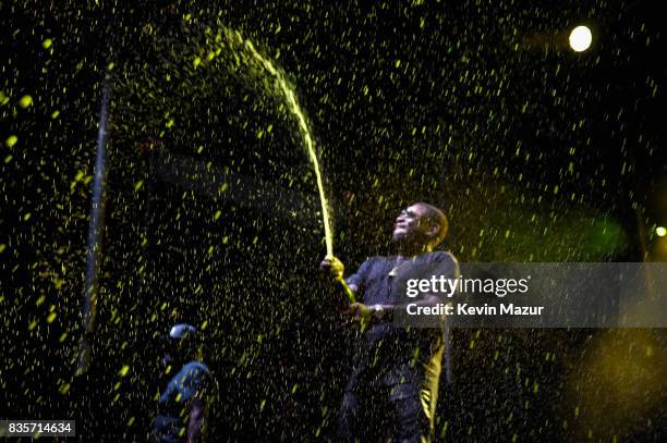 General view during Day One of 2017 Billboard Hot 100 Festival at Northwell Health at Jones Beach Theater on August 19, 2017 in Wantagh City.