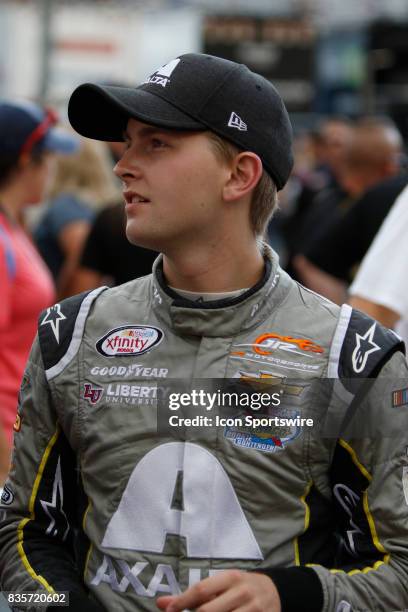 William Byron during the running of the 36th annual Food City 300 Xfinity race at Bristol Motor Speedway on August 18,2017