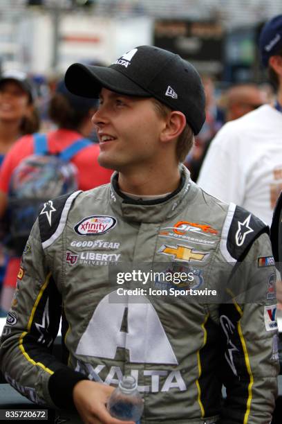 William Byron during the running of the 36th annual Food City 300 Xfinity race at Bristol Motor Speedway on August 18,2017