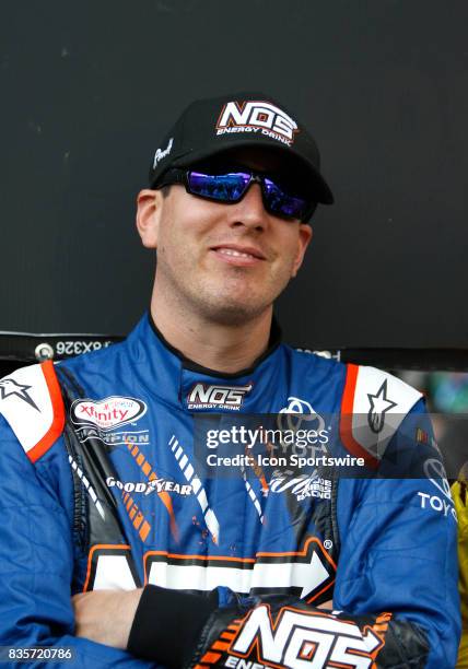 Kyle Busch during the running of the 36th annual Food City 300 Xfinity race at Bristol Motor Speedway on August 18,2017