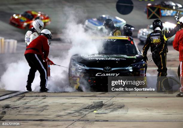 Jeb Burton during the running of the 36th annual Food City 300 Xfinity race at Bristol Motor Speedway on August 18,2017