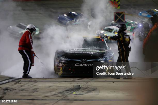 Jeb Burton during the running of the 36th annual Food City 300 Xfinity race at Bristol Motor Speedway on August 18,2017