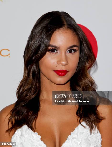 Desiree Ross attends the NYX Professional Makeup's 6th annual FACE Awards at The Shrine Auditorium on August 19, 2017 in Los Angeles, California.