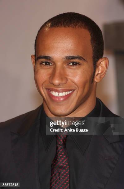 Formula One world champion 2008 Lewis Hamilton attends the 'Das Goldene Lenkrad' award ceremony on November 5, 2008 in Berlin, Germany.