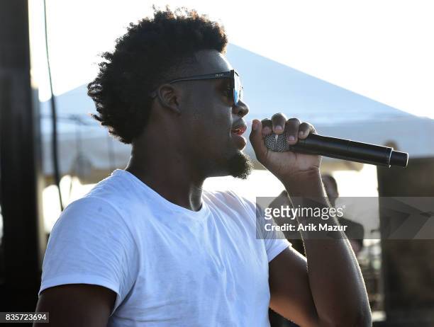Ugly god performs at 2017 Billboard HOT 100 Music Festival at Northwell Health at Jones Beach Theater on August 19, 2017 in Wantagh, New York.