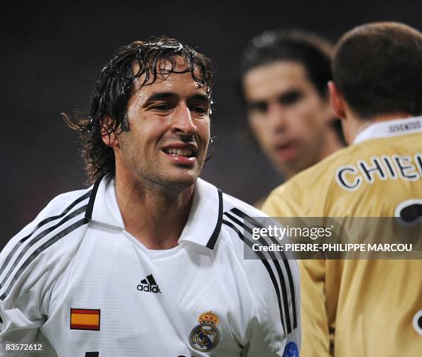 Spanish Raul Real Madrid's Spanish forward Raul reacts after missing a shot... News ...