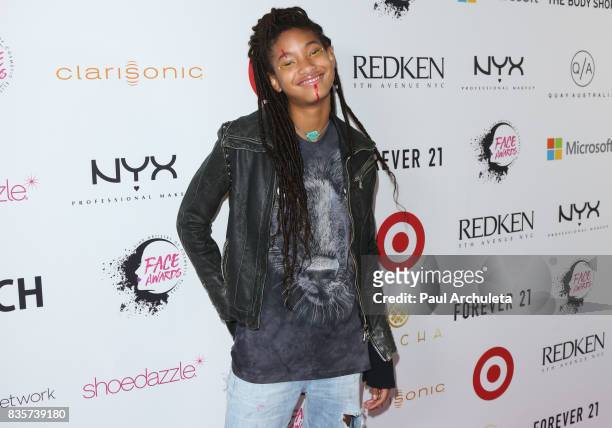 Singer Willow Smith attends the NYX Professional Makeup's 6th Annual FACE Awards at The Shrine Auditorium on August 19, 2017 in Los Angeles,...