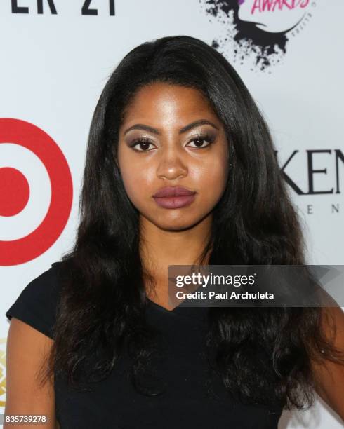 Actress Camille Hyde attends the NYX Professional Makeup's 6th Annual FACE Awards at The Shrine Auditorium on August 19, 2017 in Los Angeles,...