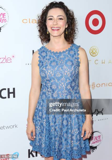 Actress Amanda Troop attends the NYX Professional Makeup's 6th Annual FACE Awards at The Shrine Auditorium on August 19, 2017 in Los Angeles,...
