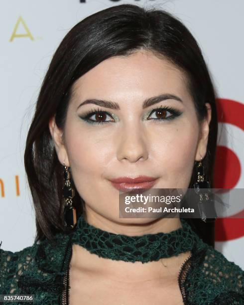 Actress Celeste Thorson attends the NYX Professional Makeup's 6th Annual FACE Awards at The Shrine Auditorium on August 19, 2017 in Los Angeles,...