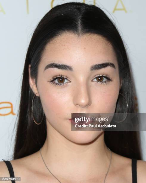 Actress Indiana Massara attends the NYX Professional Makeup's 6th Annual FACE Awards at The Shrine Auditorium on August 19, 2017 in Los Angeles,...