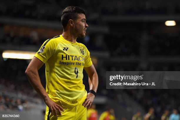 Cristiano of Kashiwa Reysol looks on during the J.League J1 match between Gamba Osaka and Kashiwa Reysol at Suita City Football Stadium on August 19,...