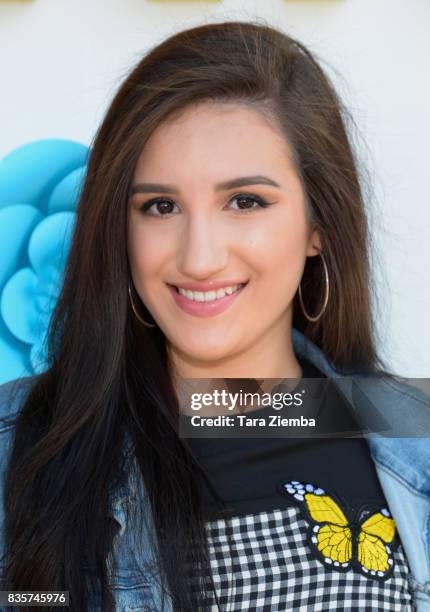 Singer/songwriter Savannah Garza attends the Sleek Sweet Shop Social on August 19, 2017 in Tustin, California.