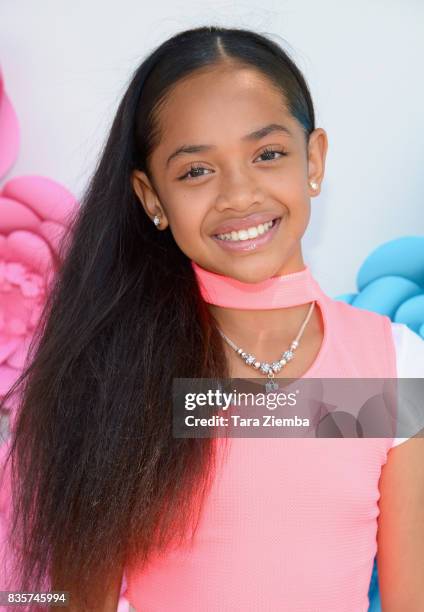 Dancer/singer Nancy Fifita attends the Sleek Sweet Shop Social on August 19, 2017 in Tustin, California.