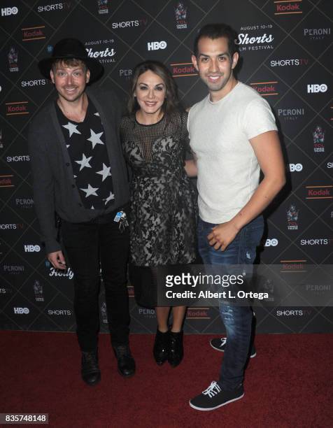 Actress Jill-Michele Melean and guests arrive for the HollyShorts Film Festival - Closing Night Film "This Is Meg" held at TCL Chinese 6 Theatres on...