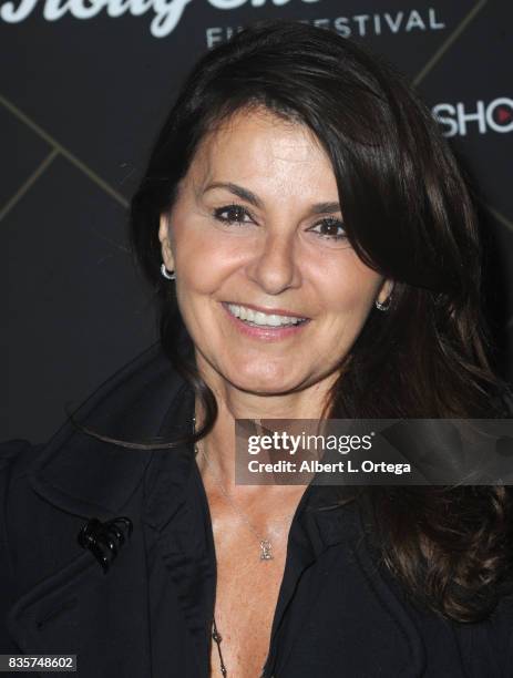 Actress Eva Tamargo arrives for the HollyShorts Film Festival - Closing Night Film "This Is Meg" held at TCL Chinese 6 Theatres on August 19, 2017 in...