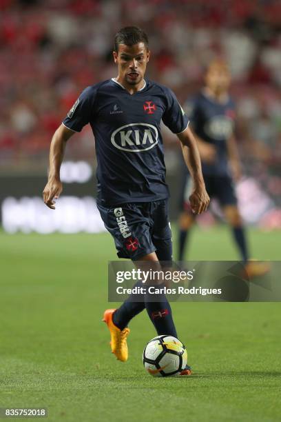 Os Belenenses defender Andre Geraldes from Portugal during the match between SL Benfica and CF Belenenses for the third round of the Portuguese...