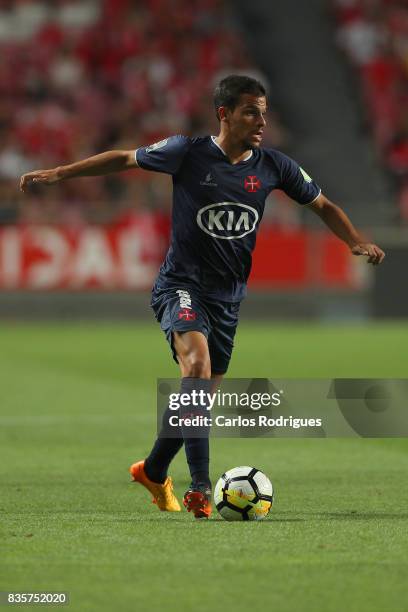 Os Belenenses defender Andre Geraldes from Portugal during the match between SL Benfica and CF Belenenses for the third round of the Portuguese...