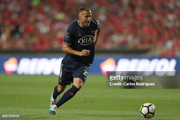 Os Belenenses midfielder Hassan Yebda from Algeria during the match between SL Benfica and CF Belenenses for the third round of the Portuguese...