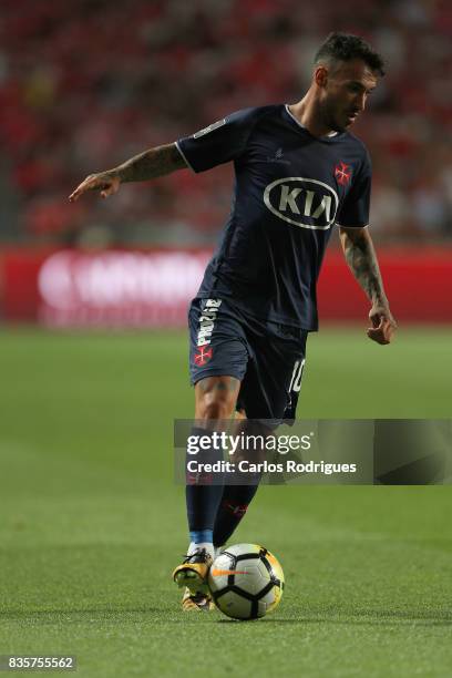 Os Belenenses forward Diogo Viana from Portugal during the match between SL Benfica and CF Belenenses for the third round of the Portuguese Primeira...