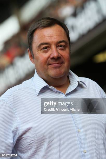 Olivier Delcourt of Dijon during the Ligue 1 match between Stade Rennais and Dijon FCO at Roazhon Park on August 19, 2017 in Rennes, .