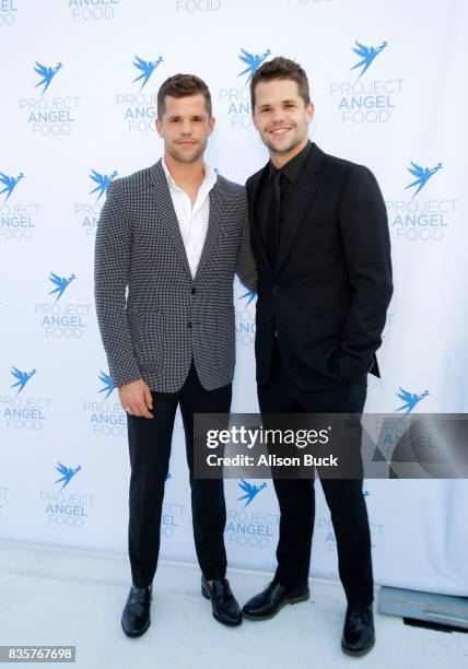 Actors Charlie Carver and Max Carver attend Project Angel Food's 2017 Angel Awards on August 19, 2017 in Los Angeles, California.