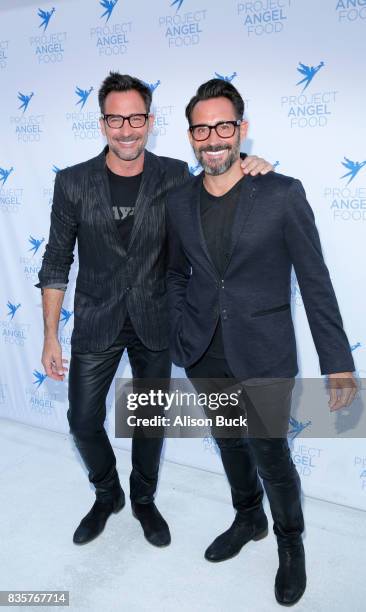 Actors Lawrence Zarian and Gregory Zarian attend Project Angel Food's 2017 Angel Awards on August 19, 2017 in Los Angeles, California.