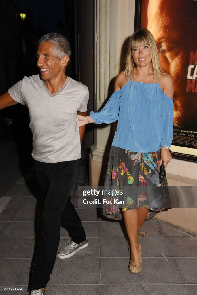 TV presenter Nagui and Melanie Page attend the "Carbone" Saint-Tropez... News Photo - Getty Images