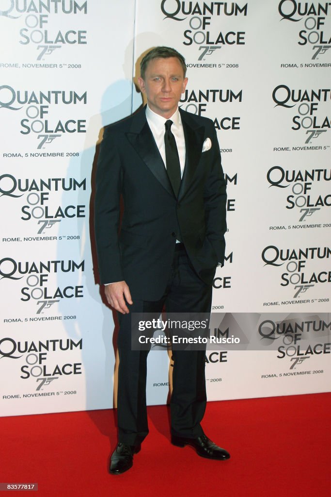"Quantum Of Solace" - Rome Premiere