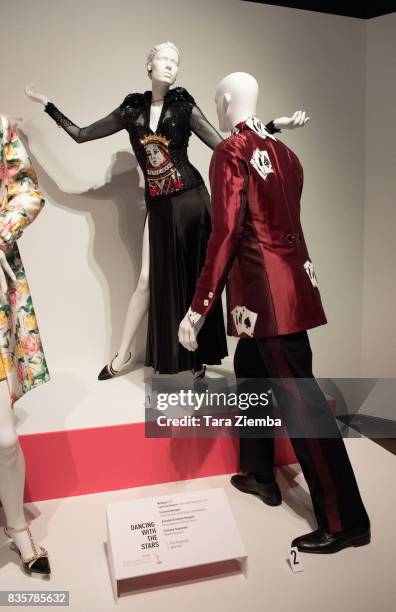 Costumes of the Emmy nominated show 'Dancing with the Stars' on display at the media preview of the 11th annual 'Art Of Television Costume Design'...