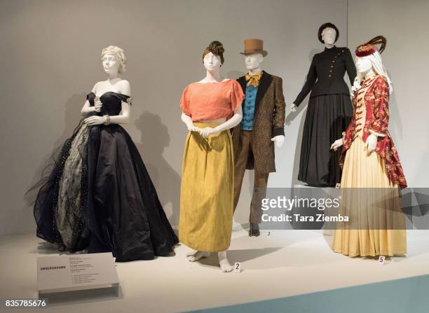 Costumes from the show 'Underground' at the media preview of the 11th annual 'Art Of Television Costume Design' exhibition at FIDM Museum & Galleries...