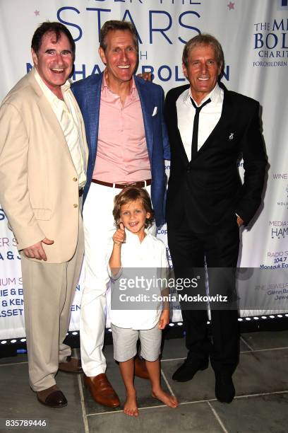 Richard Kind, Scott Seltzer, Ravi Seltzer, and Michael Bolton attend an Intimate Evening Under the Stars with Michael Bolton, benefiting The Michael...