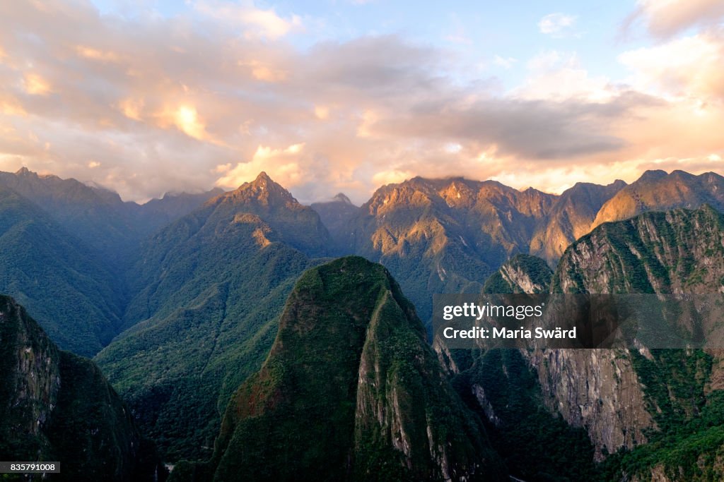 Machu Picchu Sunset, Cusco Region, Urubamba Province, Peru