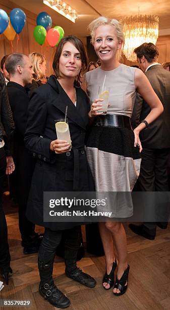 Marina Hanbury and Sophia Hesketh attend the launch of the Lanvin store on September 15, 2008 in London, England.