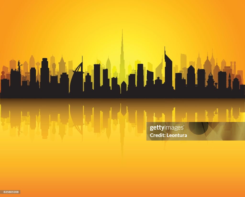 Dubai Skyline (All Buildings are Separate and Complete)