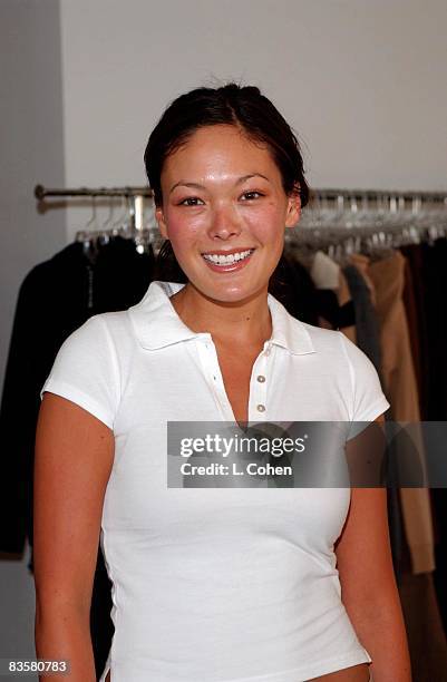 Lindsay Price enjoying a "day of indulgences" in the Juicy Couture suite at the Chateau Marmont in Hollywood.