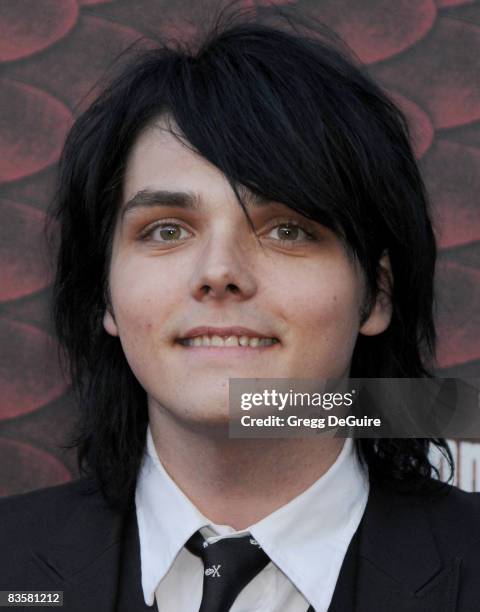 Musician Gerard Way of My Chemical Romance arrives at the Spike TV's "Scream 2008" Awards at The Greek Theater on October 18, 2008 in Los Angeles,...