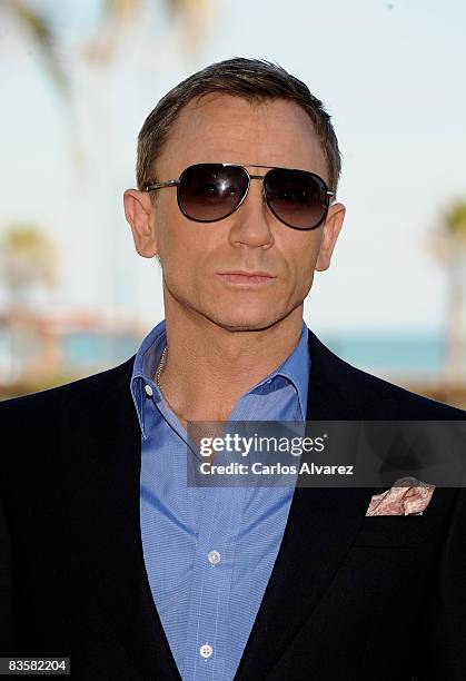 Actor Daniel Craig attends "Quantum of Solace" photocall at Las Arenas Hotel on November 06, 2008 in Valencia, Spain.