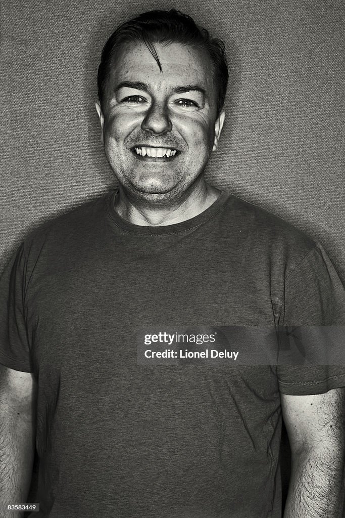 Comedian and actor Ricky Gervais is photographed for Moving Pictures