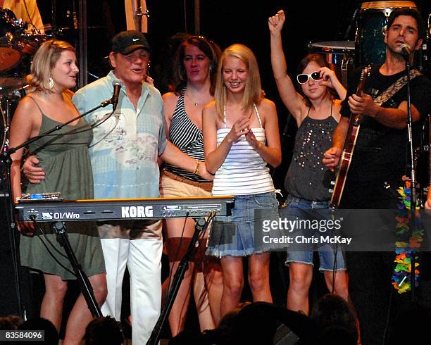 John Stamos performing with Bruce Johnston of the Beach Boys