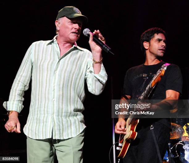 John Stamos performing with Mike Love of The Beach Boys