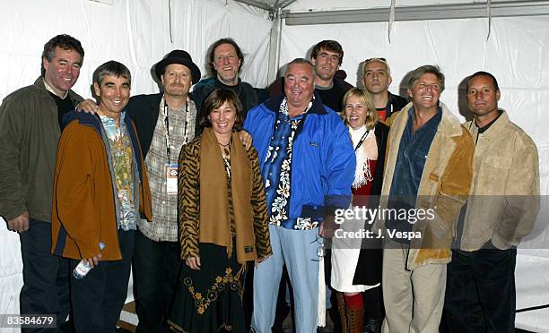 Jeff Clark, Gerry Lopez, Director Stacy Peralta, Agi Orsi, Mark Renneker, Greg Noll, Grant Washburn, Cecy Rangel, Paul Crowder, Sam George, Dave...