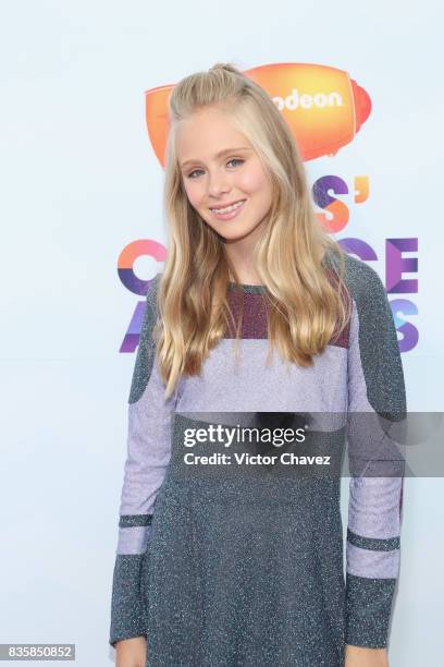 Loreto Peralta attends the Nickelodeon Kids' Choice Awards Mexico 2017 at Auditorio Nacional on August 19, 2017 in Mexico City, Mexico.