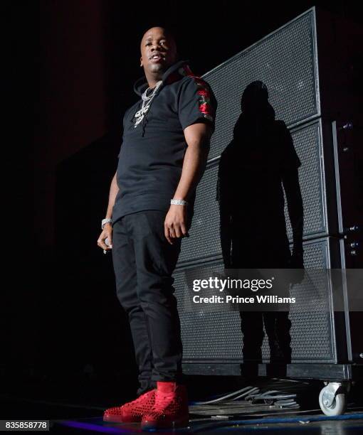 Rapper Yo Gotti Performs at Streetz Fest 2K17 at Lakewood Amphitheatre on August 19, 2017 in Atlanta, Georgia.