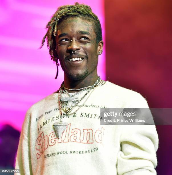 Rapper Lil Uzi Vert performs at Streetz Fest 2K17 at Lakewood Amphitheatre on August 19, 2017 in Atlanta, Georgia.