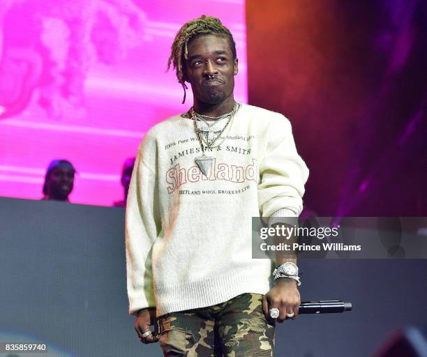 Lil Uzi Vert Performs Streetz Fest 2K17 at Lakewood Amphitheatre on August 19, 2017 in Atlanta, Georgia.