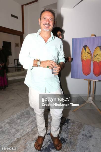 Jaouad Kadiri during the launch of businesswoman Priti Paul's debut book, that aims at teaching alphabet in an Indian way, at French Embassy, on...