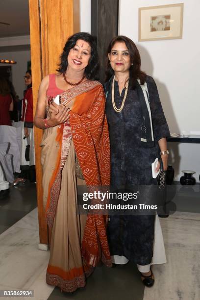 Shovana Narayan during the launch of businesswoman Priti Paul's debut book, that aims at teaching alphabet in an Indian way, at French Embassy, on...